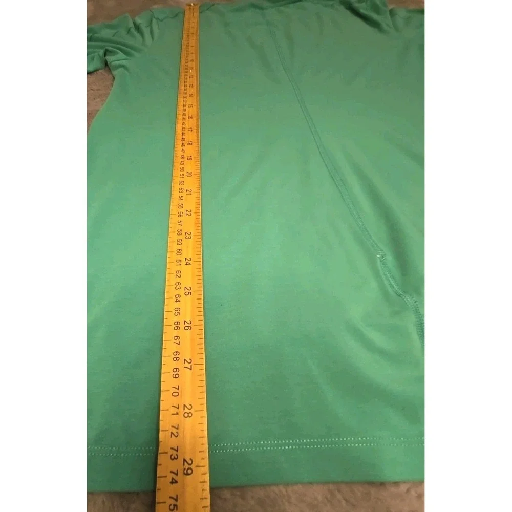Nike‎ Training Dri-FIT Tee Mens Medium Green Vertical Front Seam Slim Fit EUC